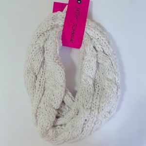 Betsey Johnson White Scarf